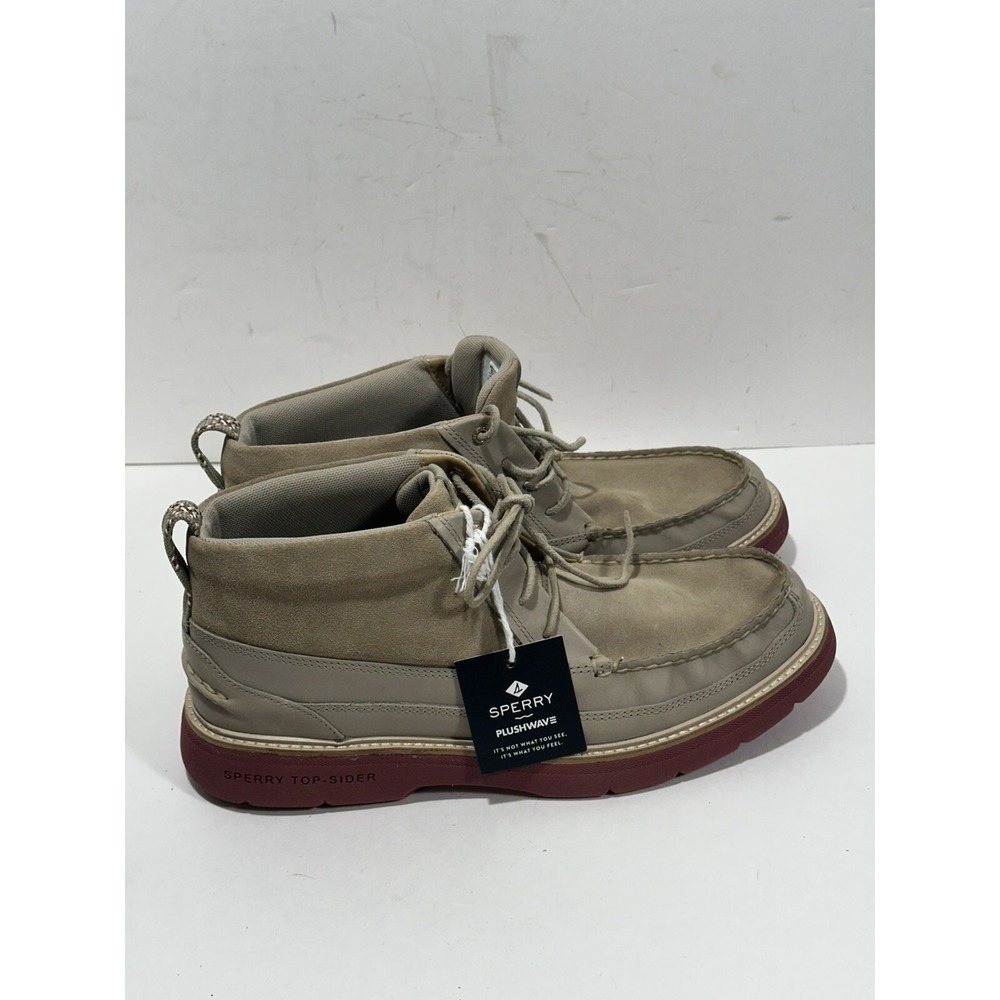 Sperry Men's Authentic Plushwave Birch Lug Chukka Boots STS24469 Tan Size 12